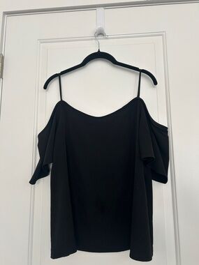 Nordstrom Black Cold-Shoulder Spaghetti Strap Camisole